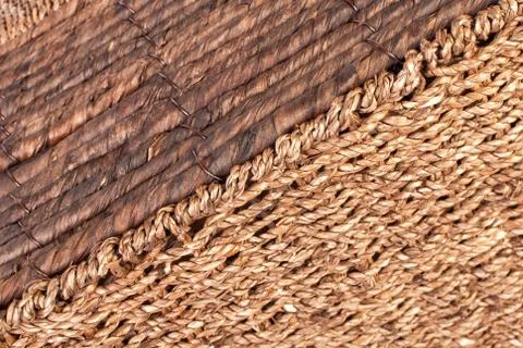 Weaved leaves natural texture Stock Photos