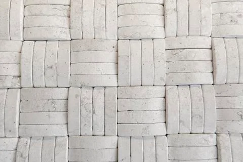 Weaved Stone Wall Foto stock
