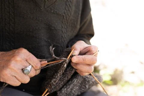 The Weaver of Stories Foto stock