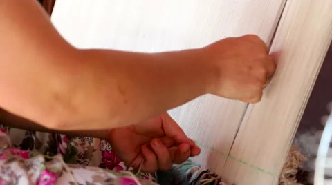 Weaving Carpet in Turkey Video stock 68103907