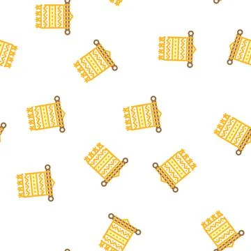 Weaving carpet vector seamless pattern Stock Illustration