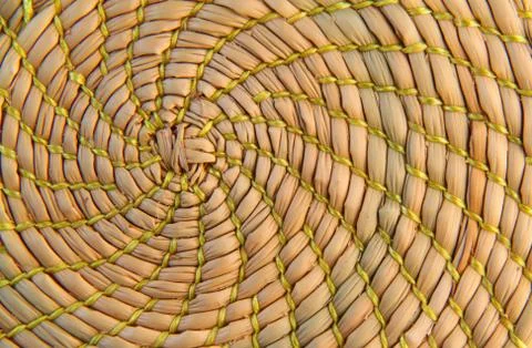 Weaving a circle pattern Stock Photos