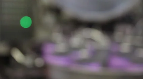 Weaving factory, out of focus Video stock 44709519