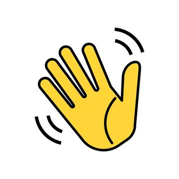 Weaving hand icon isolated on white background Stock Illustration