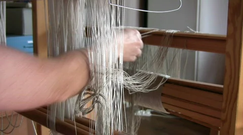 Weaving loom Video stock 495497