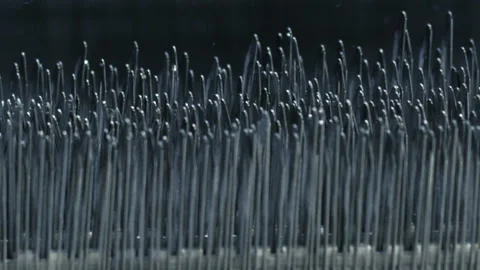 Weaving Loom At A Textile Factory. Close Up. Stock Footage 263429665
