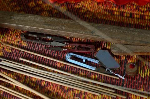 Weaving Loom Tools Stock Photos