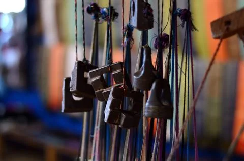 Weaving Loom Weights Stock Photos