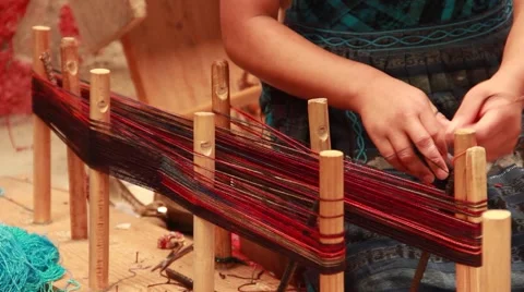 Weaving Thread in Threadshop Stock Footage 50667539