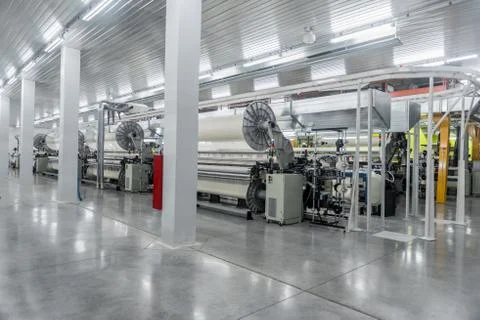 Weaving workshop at the factory Stock Photos
