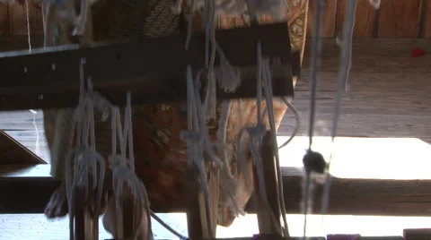 Weaving workshop Stock Footage 3934003
