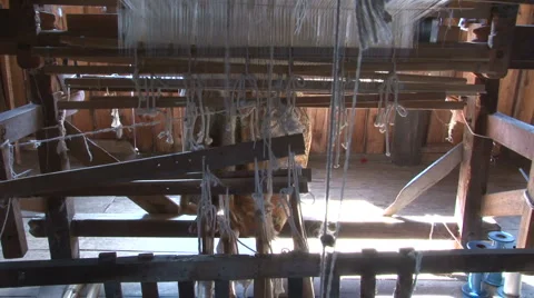 Weaving workshop Stock Footage 3939852