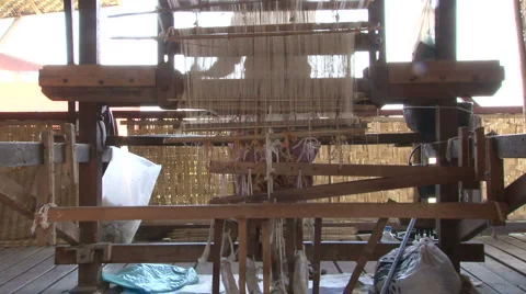 Weaving workshop Stock Footage 3940599