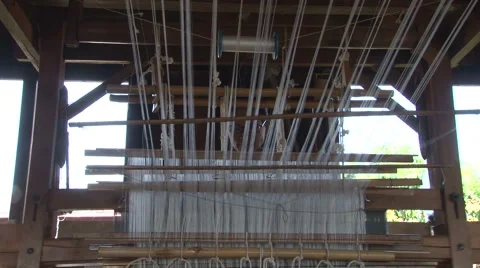 Weaving workshop Stock Footage 3980672