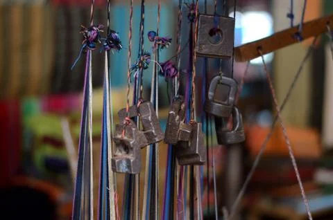 Weaving Yarn Weights Stock Photos