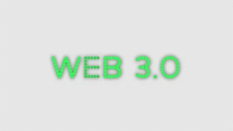 Web 2.0 Text classic digital icon glow transparent 4k background Stock Footage 230679995
