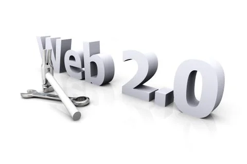 Web 2.0 - under construction. 스톡 일러스트