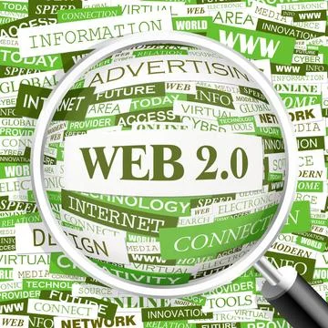 WEB 2.0 WEB 2.0. Word cloud concept illustration. Wordcloud collage. Copyr... Stock Photos