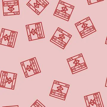 Web 2seo line vector seamless pattern 스톡 일러스트