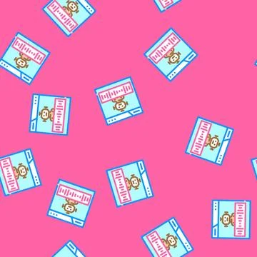 Web 2seo vector seamless pattern 스톡 일러스트