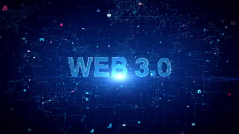 WEB 3.0 Background Concept, Technology Digital of Decentralized Stock Footage 221160548