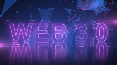 Web 3.0 or Web3 new internet built on blockchain technology - title animation Stock Footage 172173996