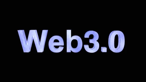 Web 3.0 text, 3D animation. The concept of the Internet and new technologies. Stock Footage 169705227