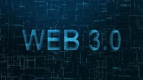 Web 3.0 text technology data line イラスト素材