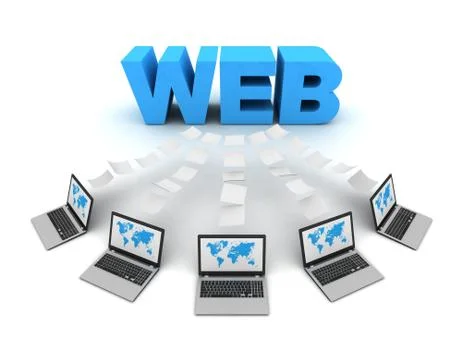 Web 3d concept illustration 스톡 일러스트