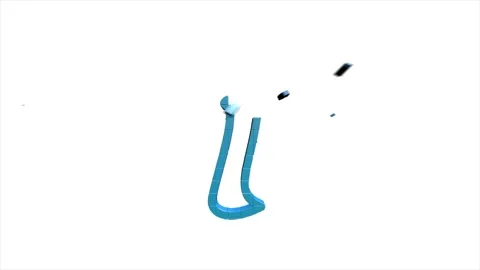 Web 3D pixel icon. Business. Email icon. Outline web icon. Motion graphics. Vidéo 153842609