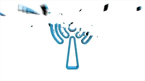 Web 3D pixel icon. Business. Email icon. Outline web icon. Motion graphics. Stock Footage 153873528
