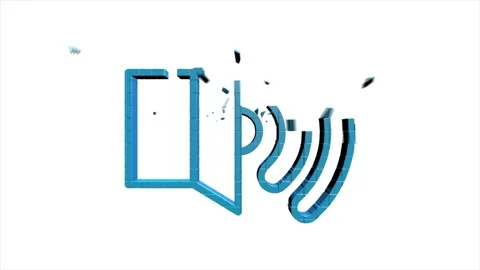 Web 3D pixel icon. Business. Email icon. Outline web icon. Motion graphics. Stock Footage 153873689