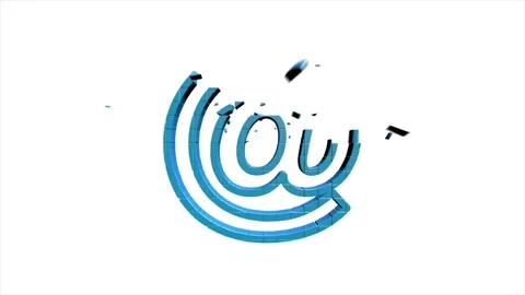 Web 3D pixel icon. Business. Email icon. Outline web icon. Motion graphics. Video stock 153874795