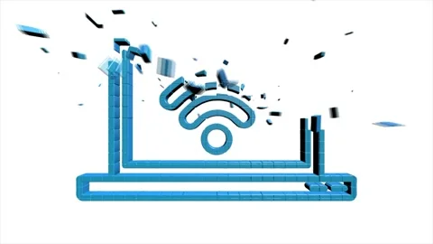 Web 3D pixel icon. Business. Email icon. Outline web icon. Motion graphics. Stock Footage 153876113