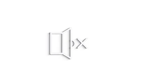 Web 3D shadow icon. Business. Email icon. Outline web icon. Motion graphics. Stockbeeldmateriaal 153804433