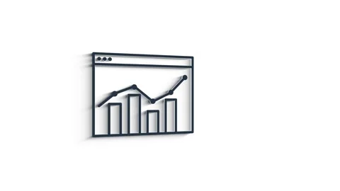Web 3D shadow icon. Business. Email icon. Outline web icon. Motion graphics. Stock-Footage 153818092
