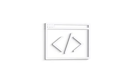 Web 3D shadow icon. Business. Email icon. Outline web icon. Motion graphics. Vídeo Stock 153818244
