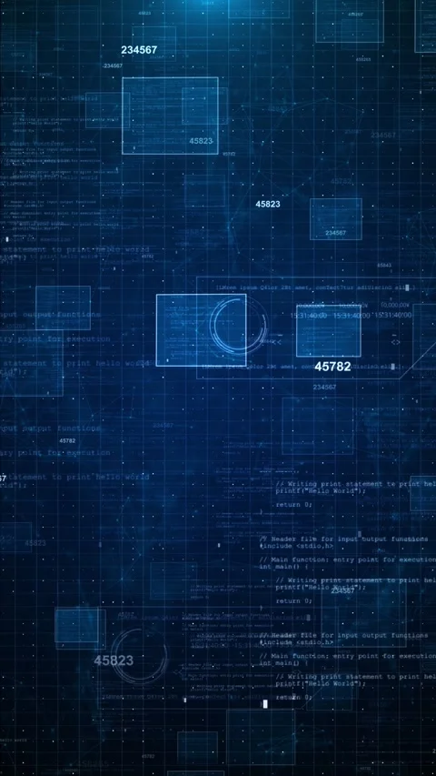 Web 3D software development concept, futuristic technology, digital connectivity Stock Footage 312431468