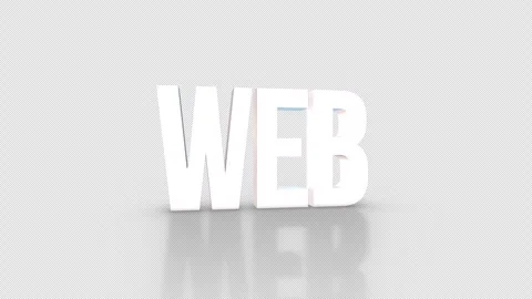 Web 3D Text spinning on an orange background. Looped video.4K 動画素材 276682288