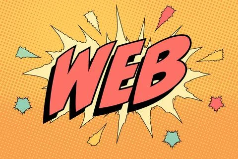 Web Abstract cartoon frame vector background. boom pattern Stock Illustration