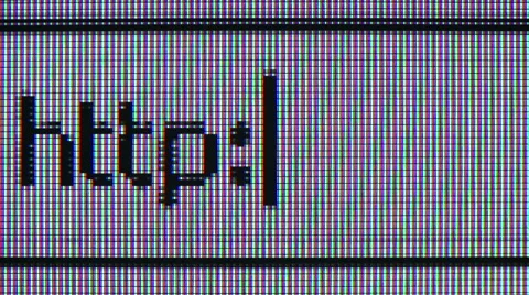 Web Address Close Up Macro on a Digital Screen Stock-Footage 54082630