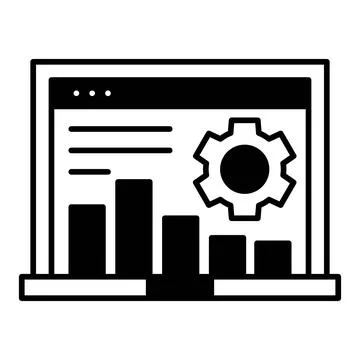 Web Analytics Dualtone Icon Stock Illustration