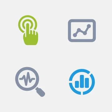 Web Analytics - Granite Icons Stock Illustration
