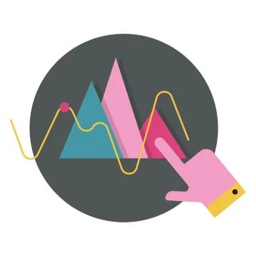 Web analytics icon Stock Illustration