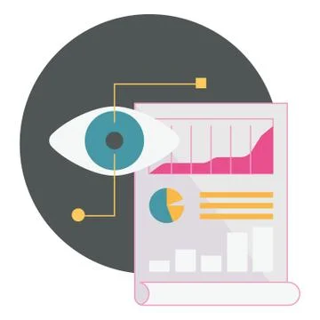 Web analytics icon Stock Illustration