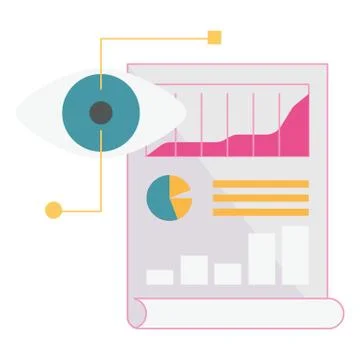 Web analytics icon Stock Illustration