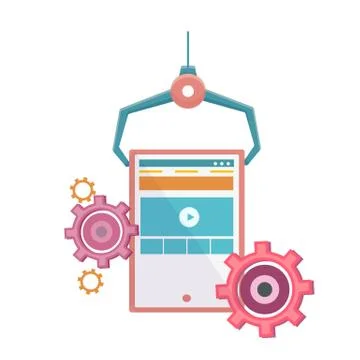 Web analytics icon Stock Illustration