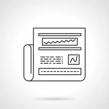 Web analytics icon line design vector icon 스톡 일러스트