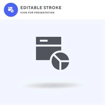 Web Analytics icon vector, filled flat sign, solid pictogram isolated on white Stock Illustration