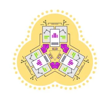 Web Analytics Information Stock Illustration